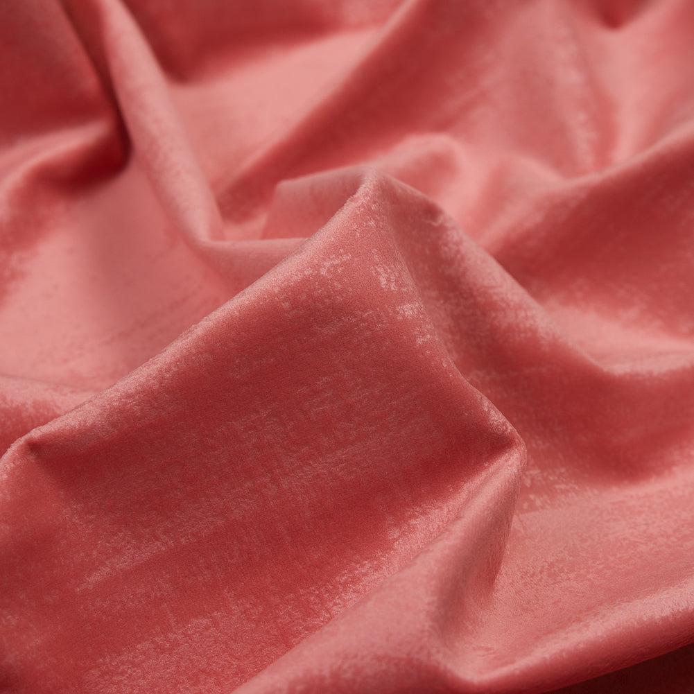 Embossed Textured Velvet - Coral - British Imported - Joann Fabrics
