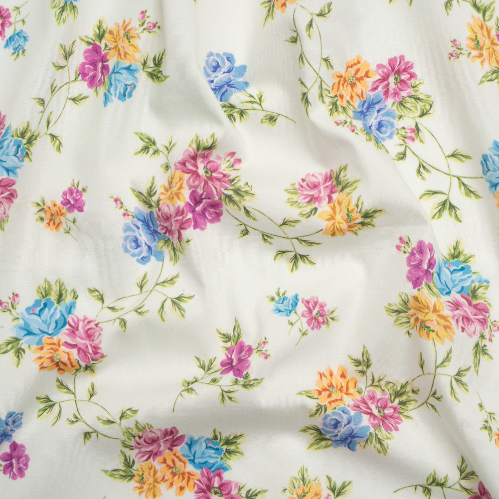 Mood Exclusive Off White Aromatic Enchantments Stretch Cotton Poplin - Joann Fabrics