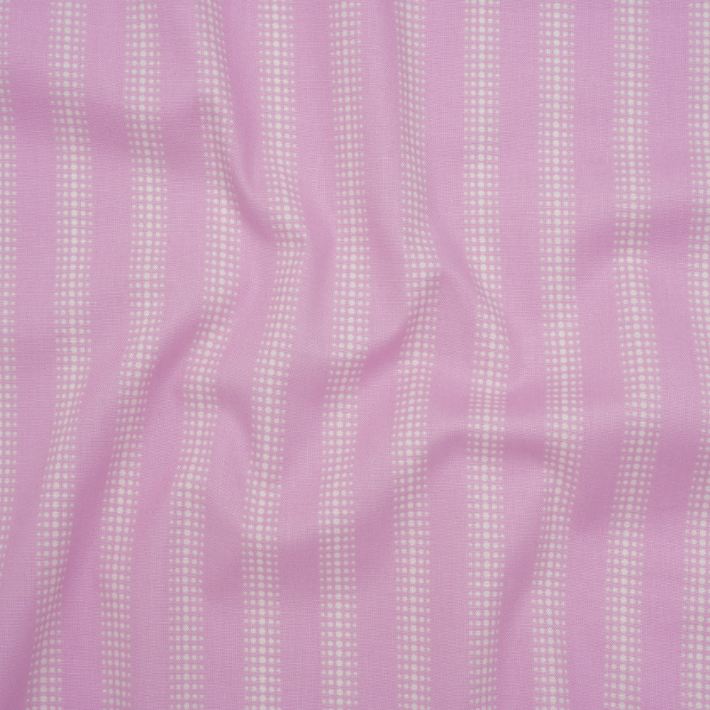 Printed Quilting Cotton by Heather Bailey for FIGO Studio - Orchid Dot Stripe - Pop Sugar Collection - Joann Fabrics