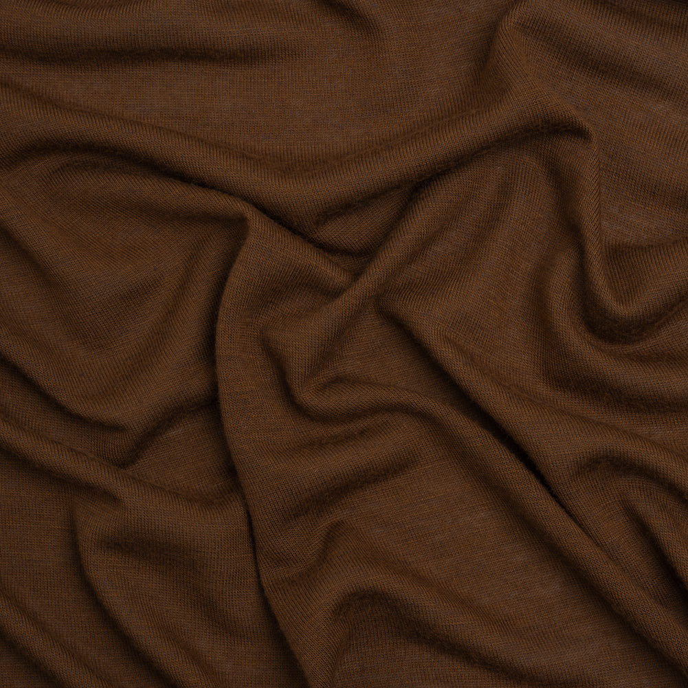 Lightweight Wool and Rayon Jersey - Brown - Designer Deadstock - Joann Fabrics