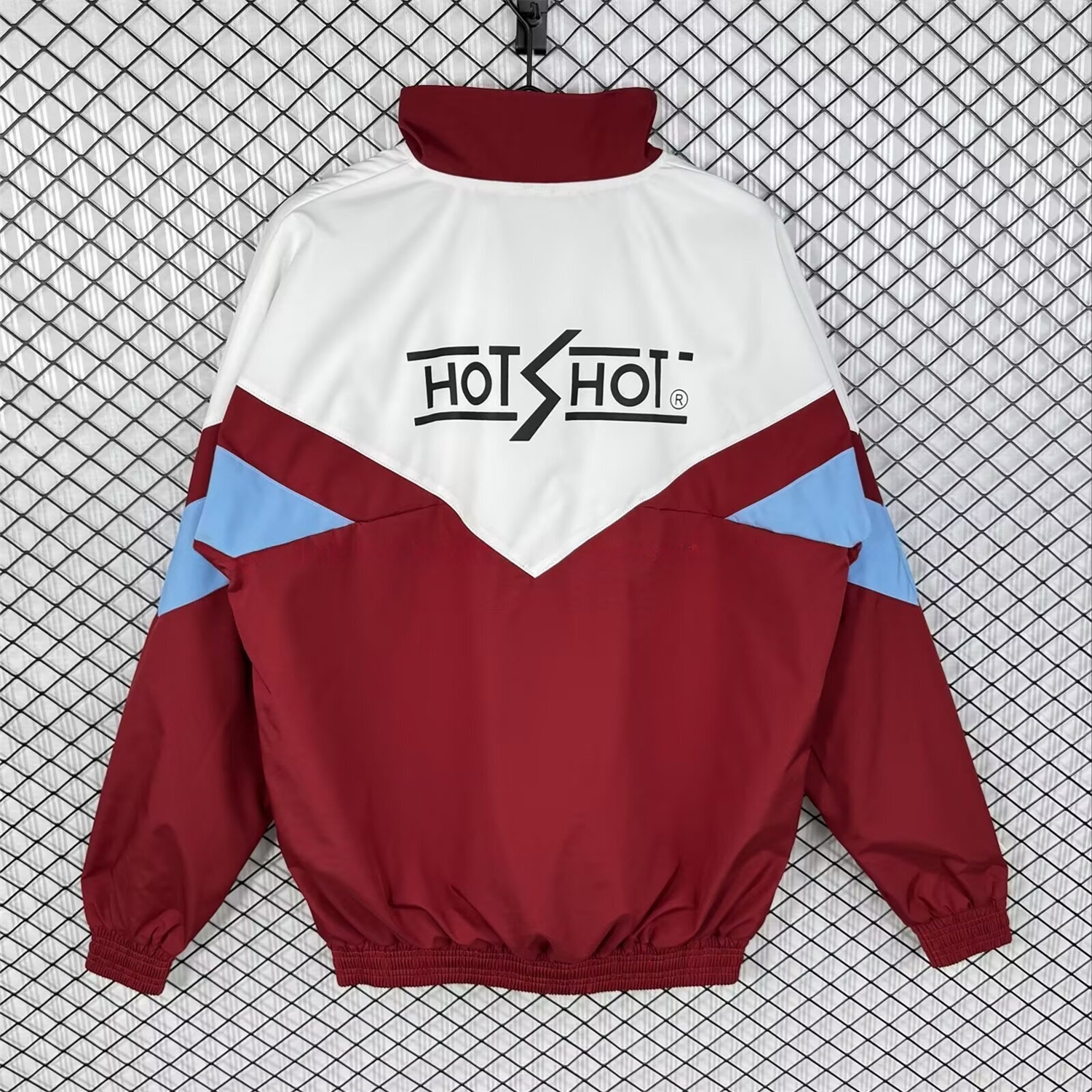 Retro Sevilla FC 1993-94 Home Windbreaker Jacket - White And Red - UnitedFutballJersey