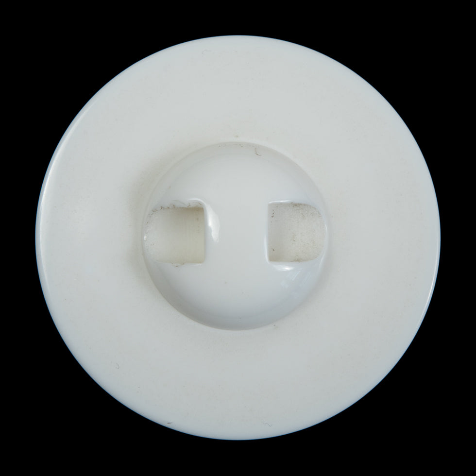 White Domed Plastic Self Shank Button - 60L/38mm - Joann Fabrics