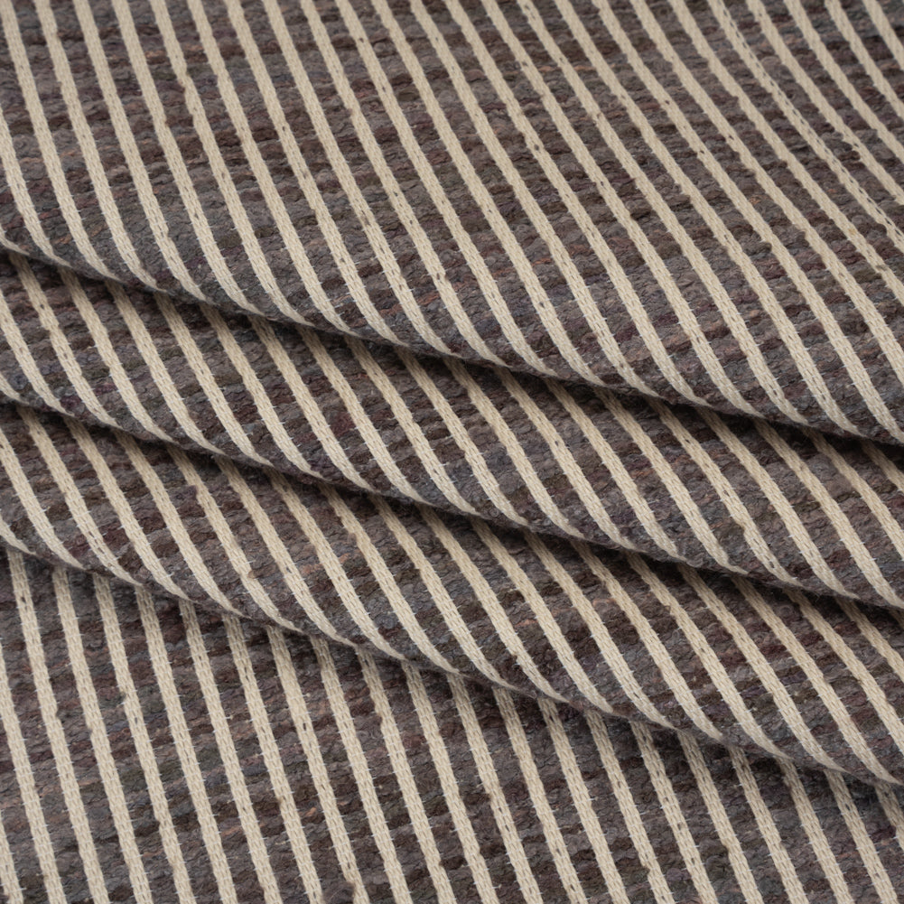 Polyester Boucle Woven - Slate Stripes - British Imported - Joann Fabrics