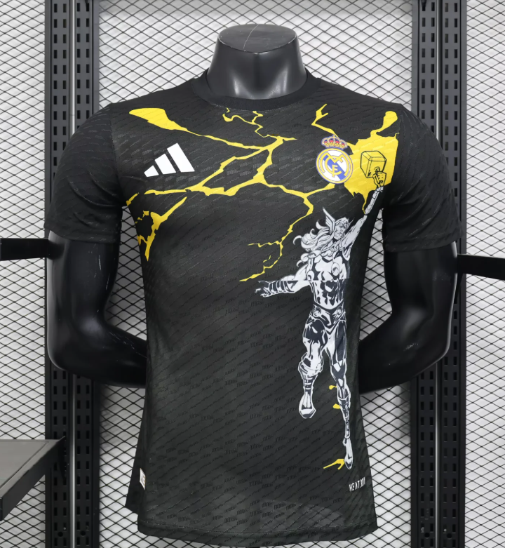 2025/2026 Player Version Real Madrid Collaboration With Marvel 02 Football Shirt 1:1 Thai Quality