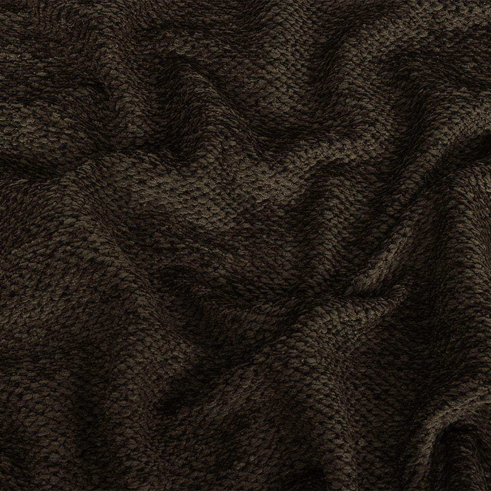 Italian Bracken and Black Loosely Woven Chenille - Joann Fabrics