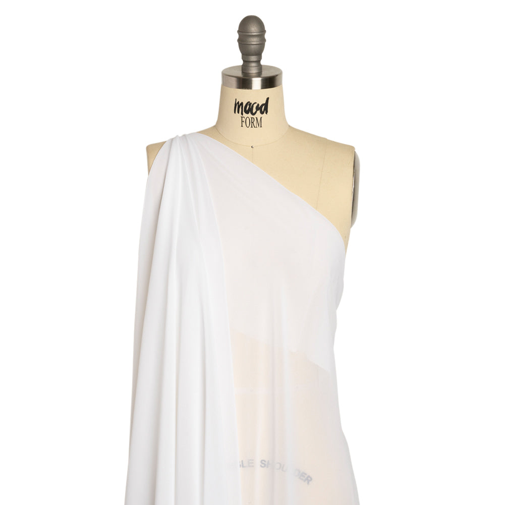 Polyester High-Multi Chiffon - Bright White - Netta Collection by Mood - Joann Fabrics