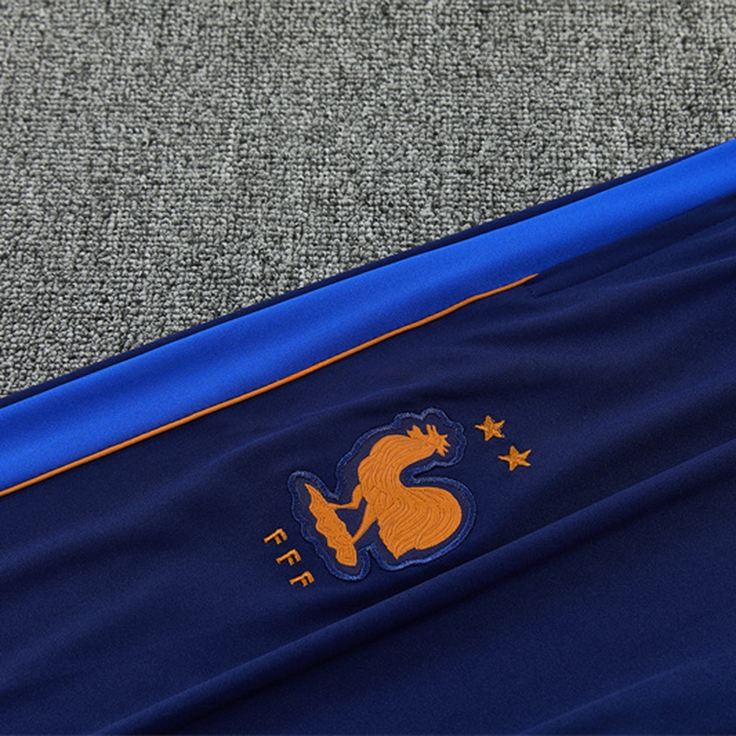 France 2026 Long Sleeve Training Set - Deep Blue Top & Deep Blue Pants - UnitedFutballJersey