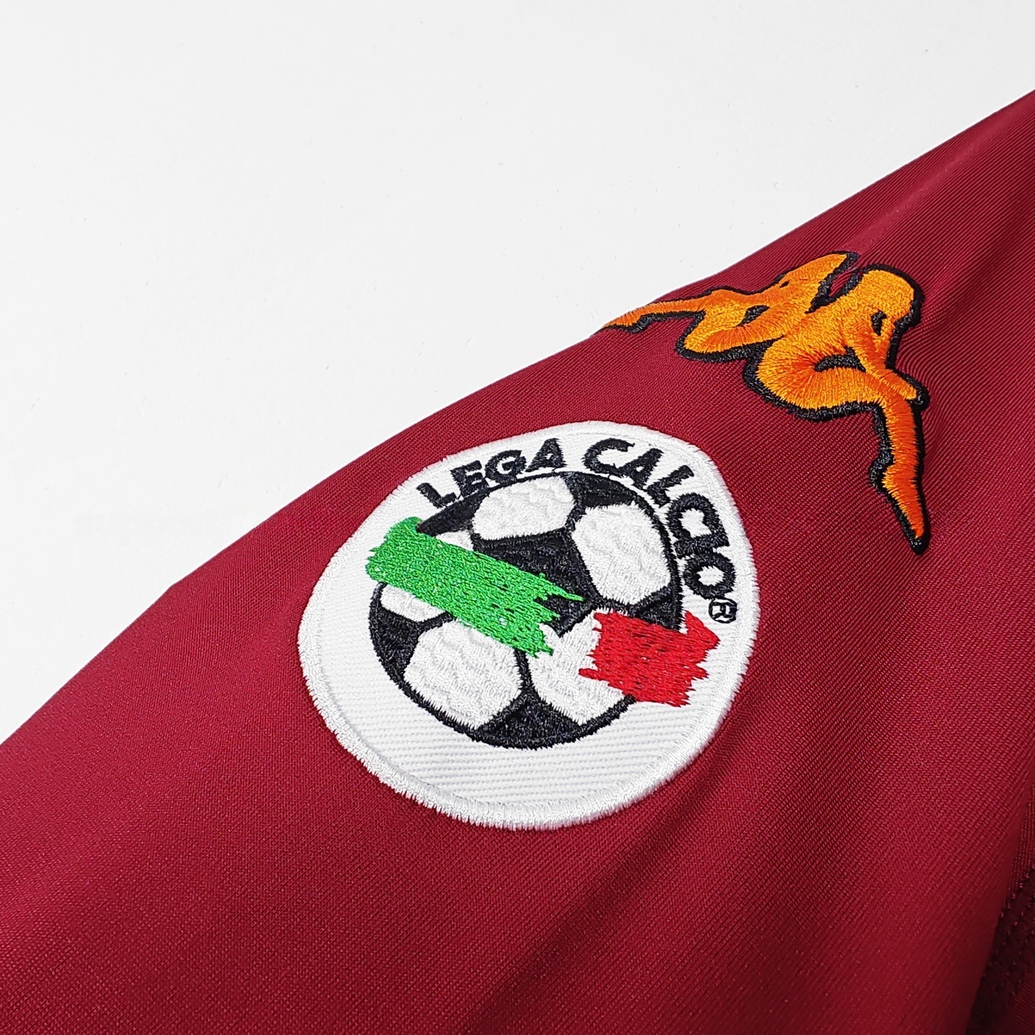 Retro AS Roma 2001-02 Home Long Sleeves Jersey - UnitedFutballJersey