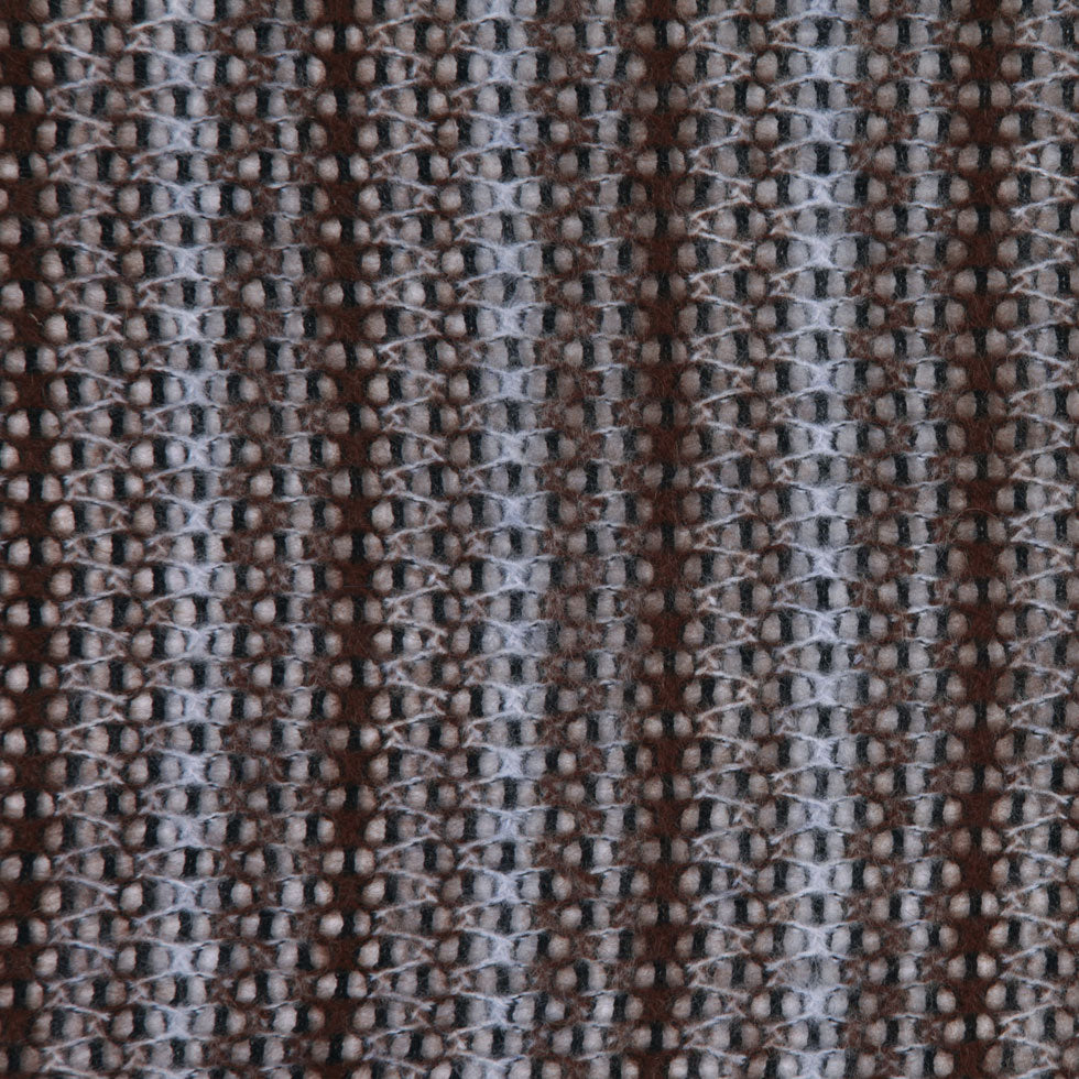 Brown/White/Black Striped Wool-Acrylic Knit - Joann Fabrics