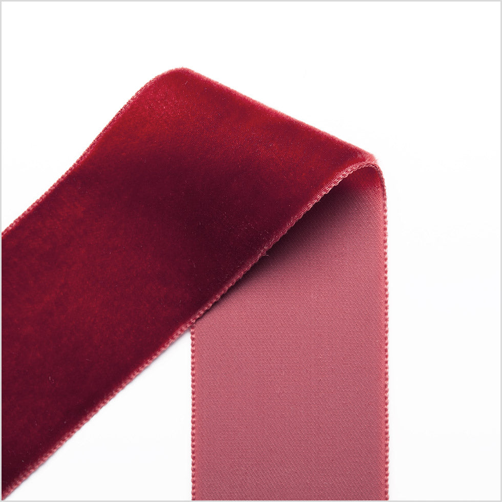 Single Faced Velvet Ribbon Made in Italy - 1.5