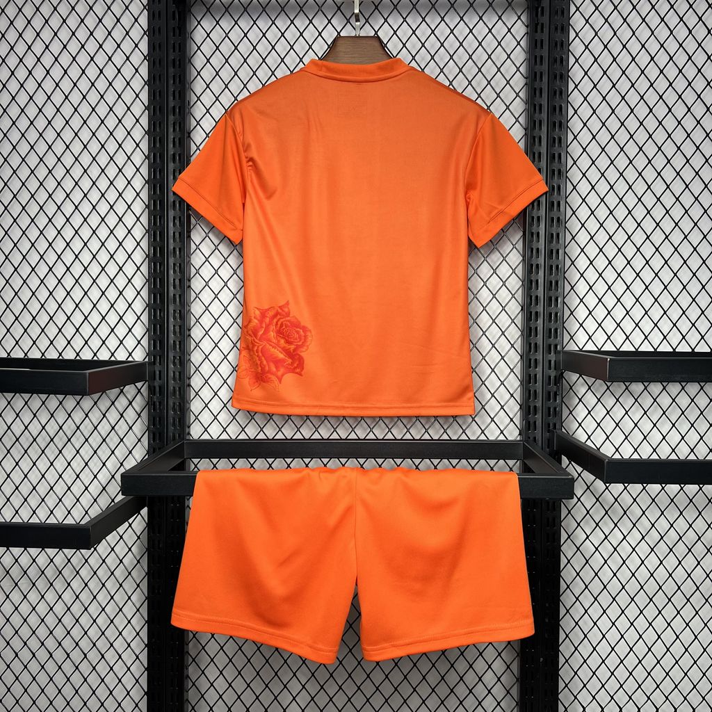 2024/2025 Real Madrid Y-3 Special Edition Orange Football Shirt 1:1 Thai Quality Kids Size