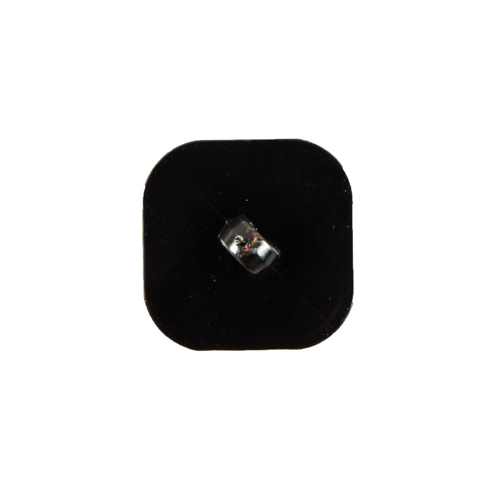 Faceted Square Gunmetal Plastic Button - 34L/21.5 - Joann Fabrics