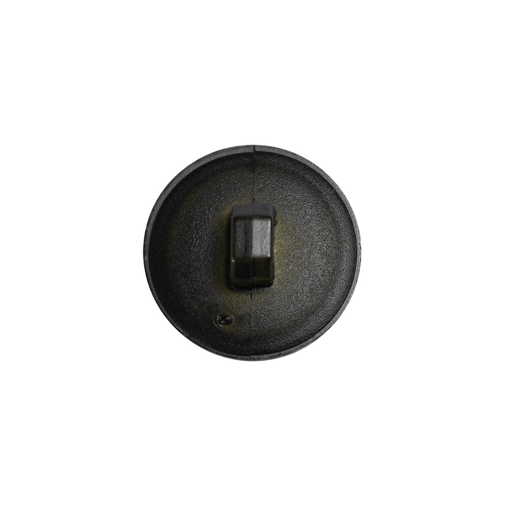 Italian Dark Olive Geometric Engraved Shank Back Plastic Button - 28L/18mm - Joann Fabrics