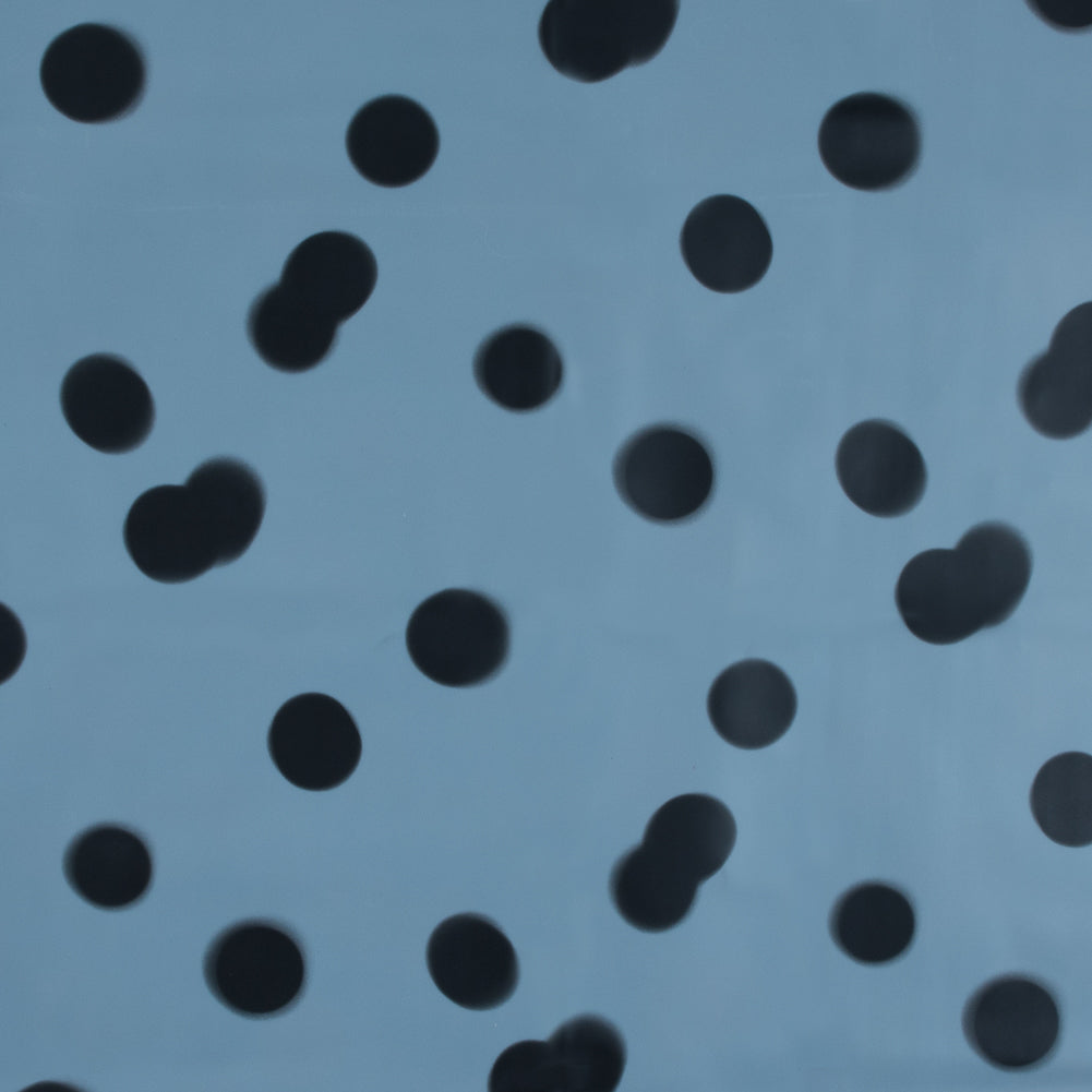 Famous NYC Designer Baby Blue Polka Dot Vinyl - Joann Fabrics
