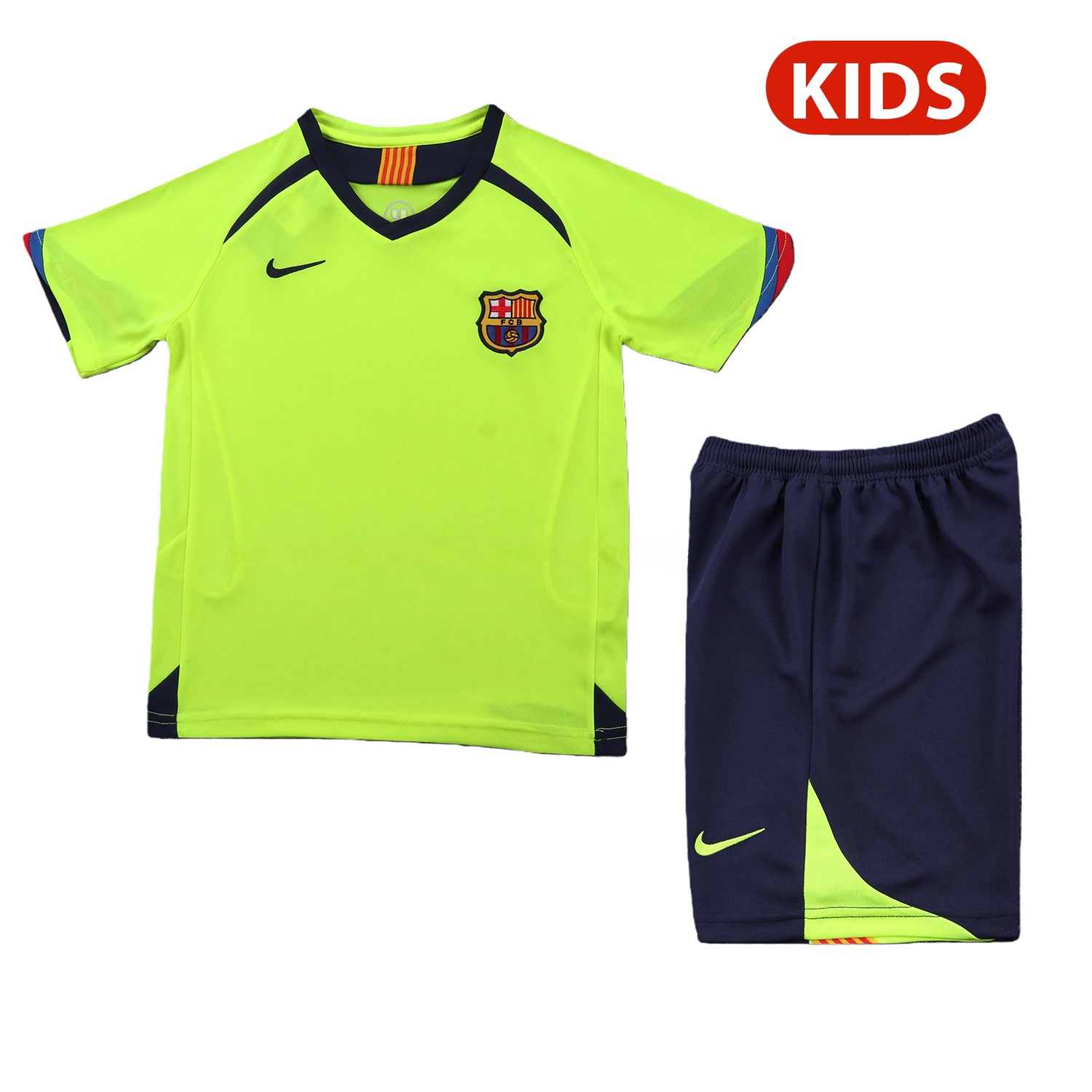 Retro Barcelona 2005-06 Away Kids Kit - UnitedFutballJersey
