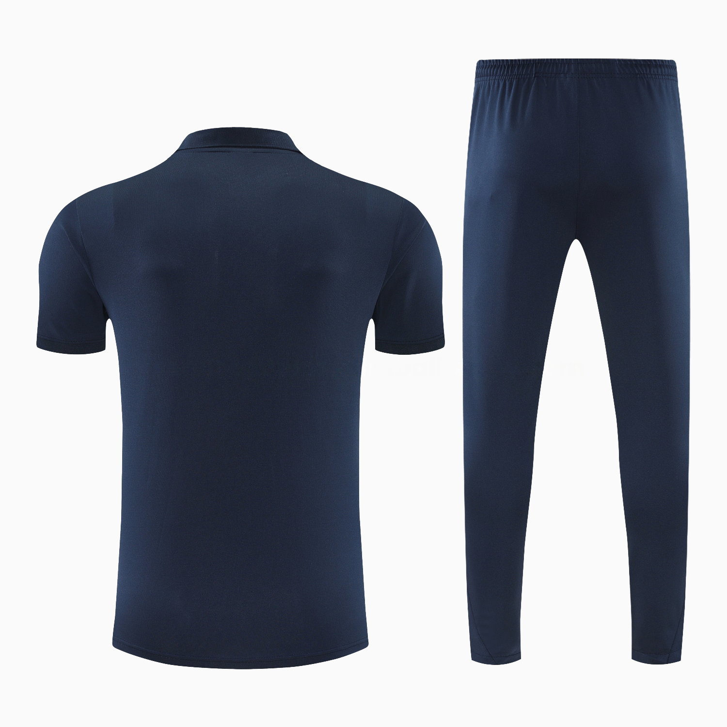 Barcelona 25-26 POLO Short-Sleeve Training Set - Dark Blue Top and Pants - UnitedFutballJersey