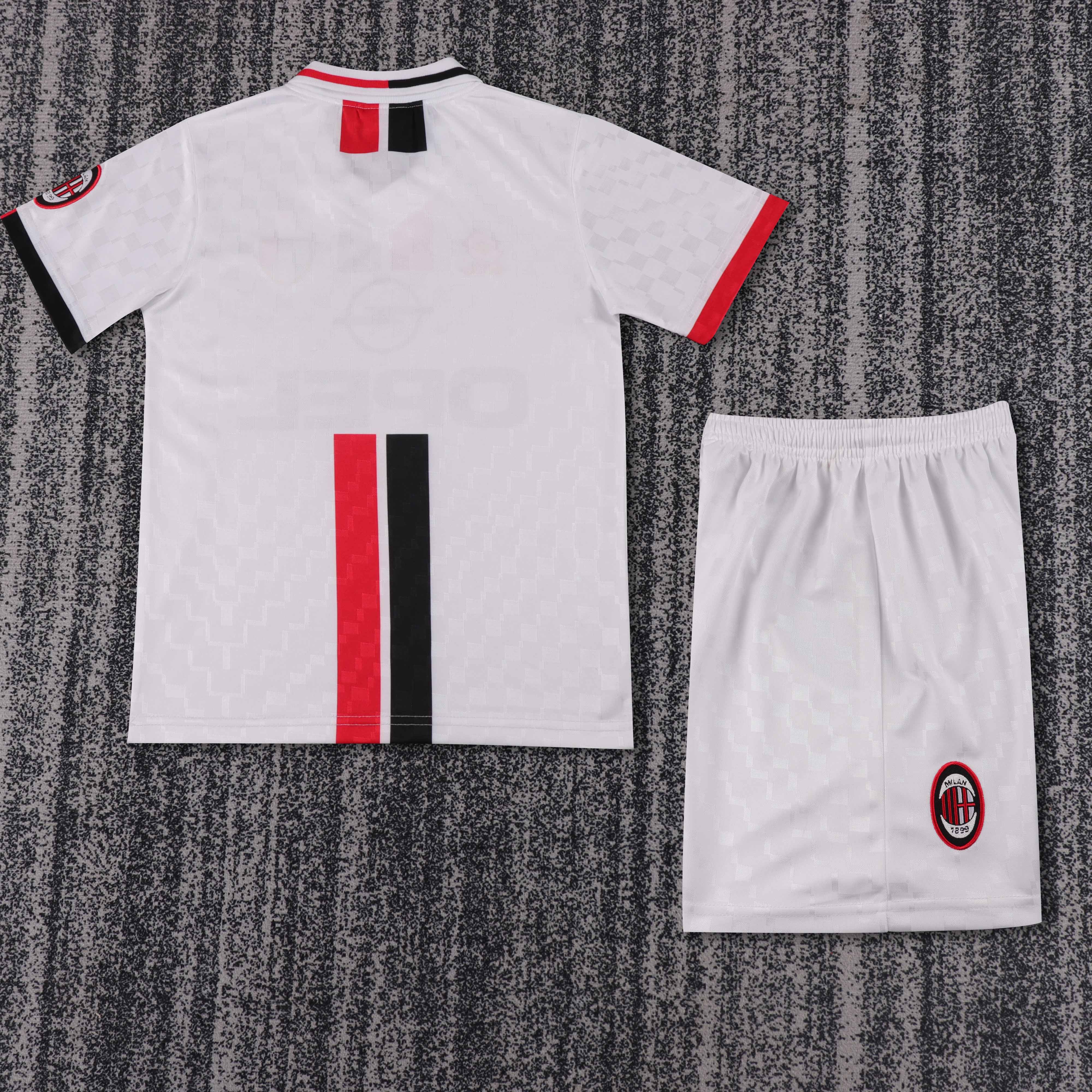 1996-1997 Retro AC Milan Away Football Shirt 1:1 Thai Quality Kids Size