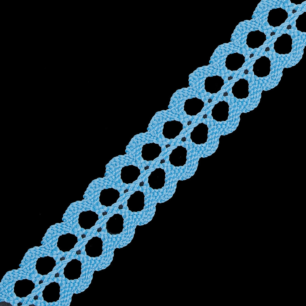 Baby Blue European Crochet Trim - 0.75