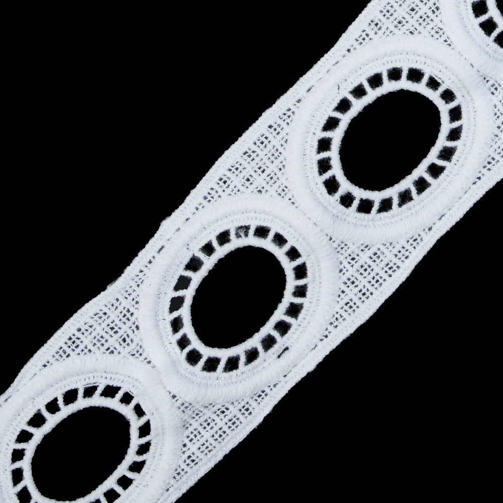 White Geometric Venise Lace - 2