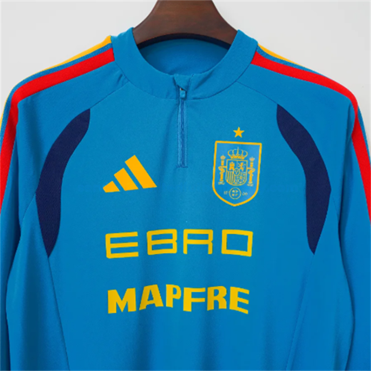 Spain 2026 Blue Long Sleeves Training Jersey - Fans Version - UnitedFutballJersey