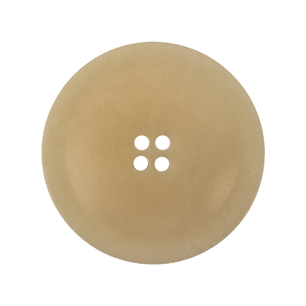 Natural Four Hole Low Convex Plastic Coat Button - 44L/28mm - Joann Fabrics