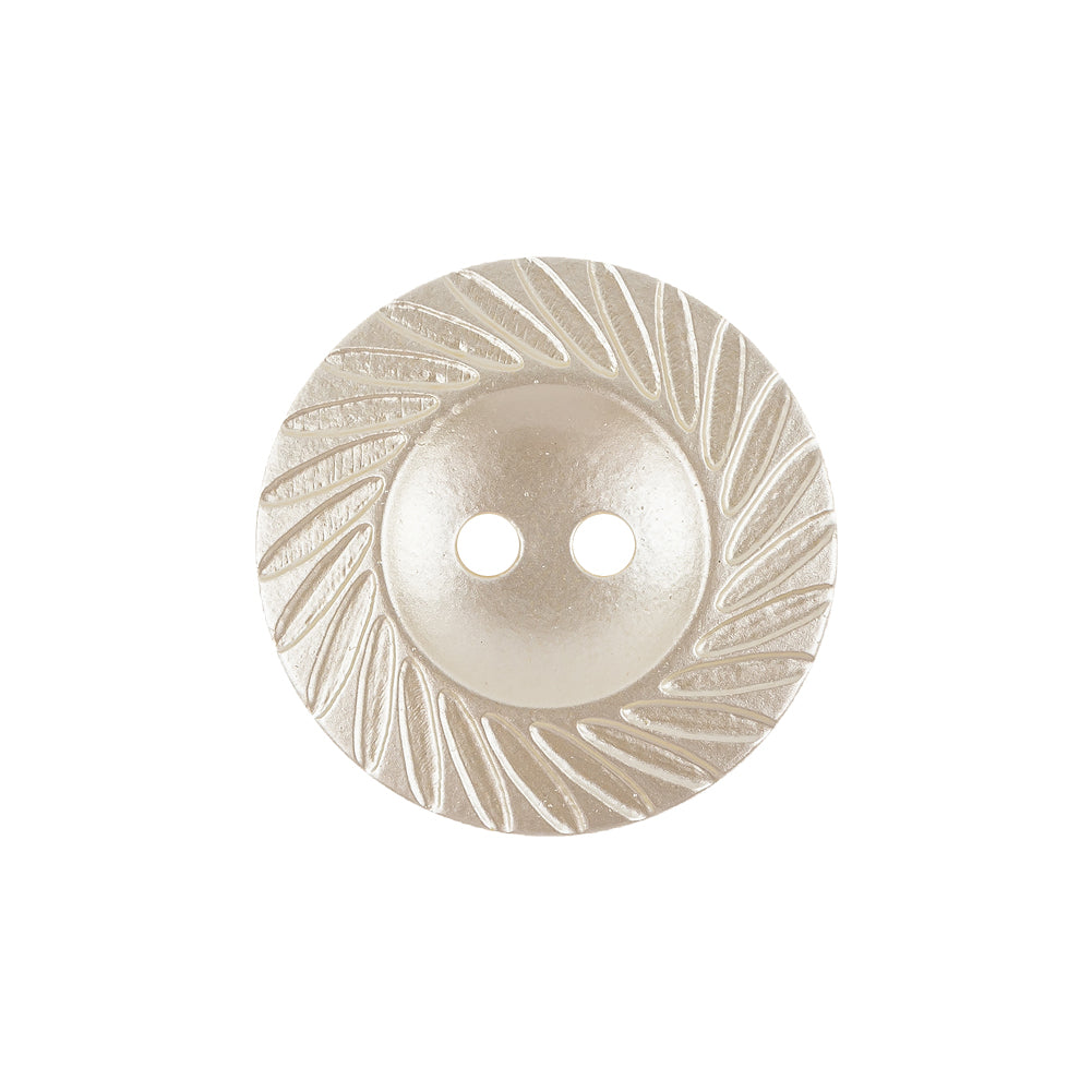 Antique White Pearl Tinted Abstract 2-Hole Button with Decorative Rim - 36L/23mm - Joann Fabrics