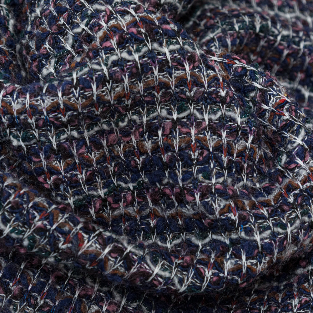 Eclipse, Botanical Garden and Rose Striped Blended Wool Knit - Joann Fabrics