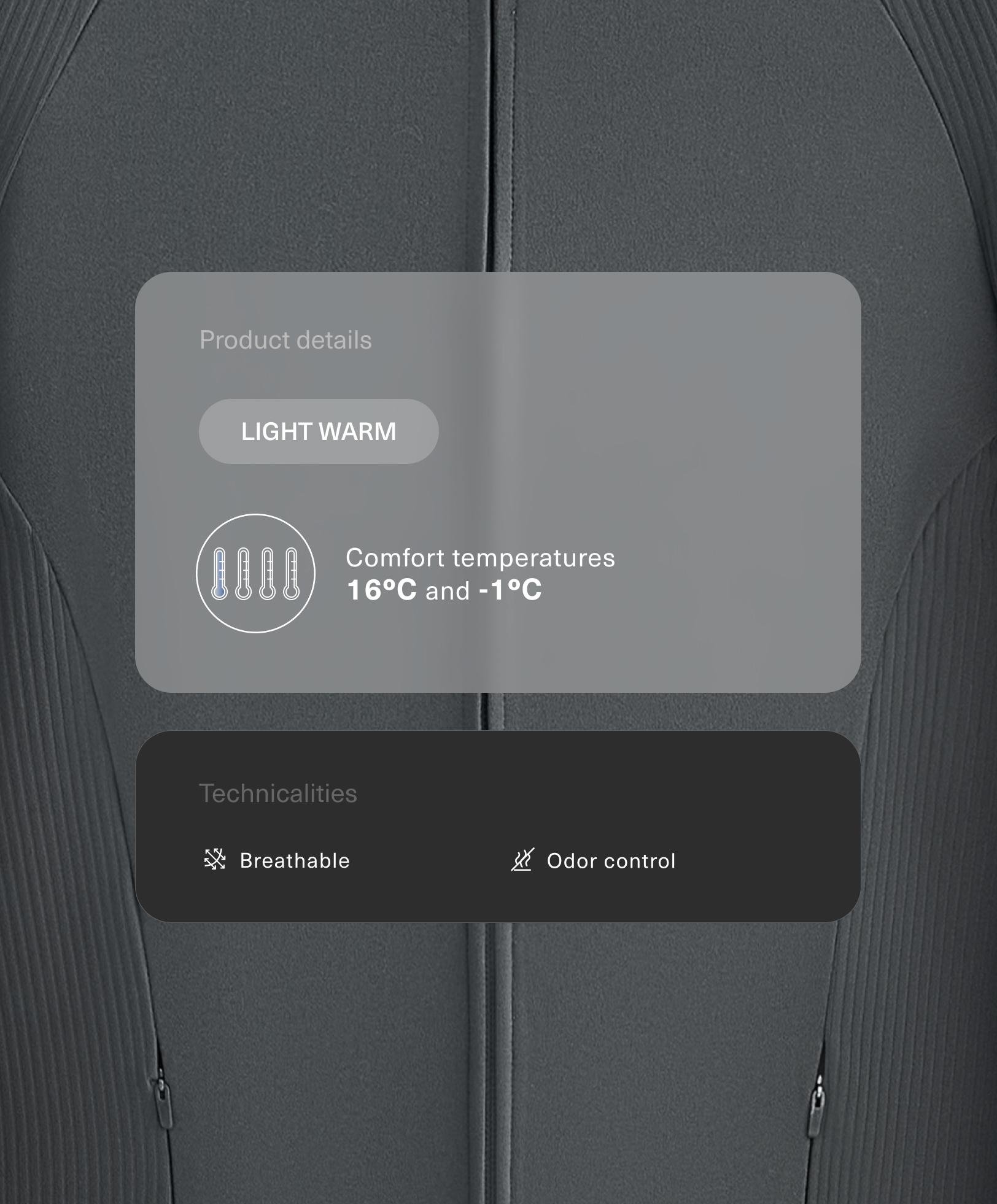 Comfortlux rib technical jacket