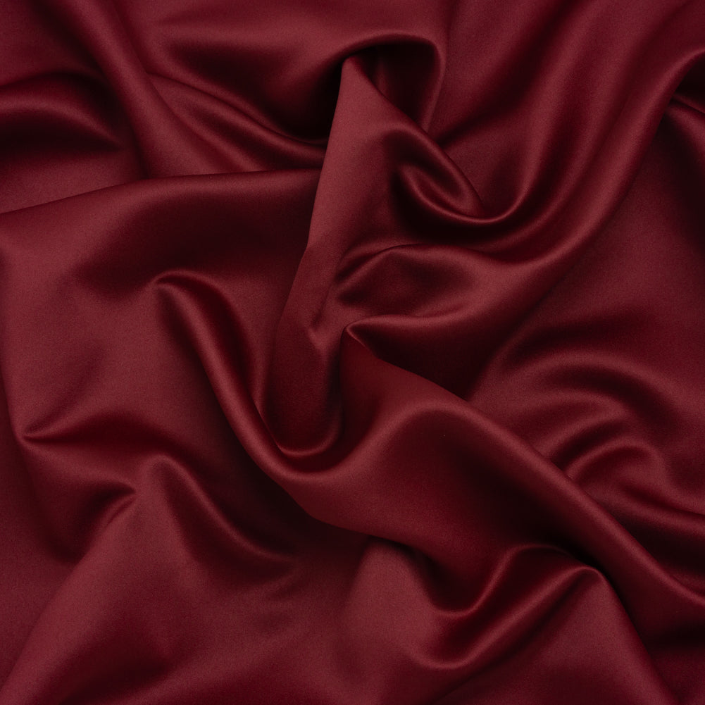 Polyester Satin - Wine Red - Designer Deadstock - Joann Fabrics