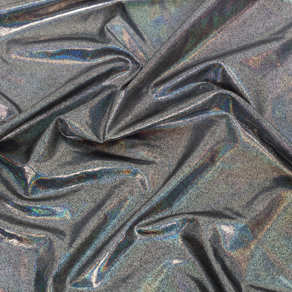 Silver Holographic Foiled Stretch Polyester Jersey - Joann Fabrics