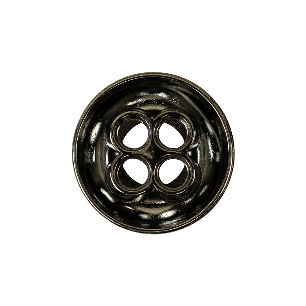 Italian Gunmetal 4-Hole Deepwell Metal Button - 36L/23mm - Joann Fabrics