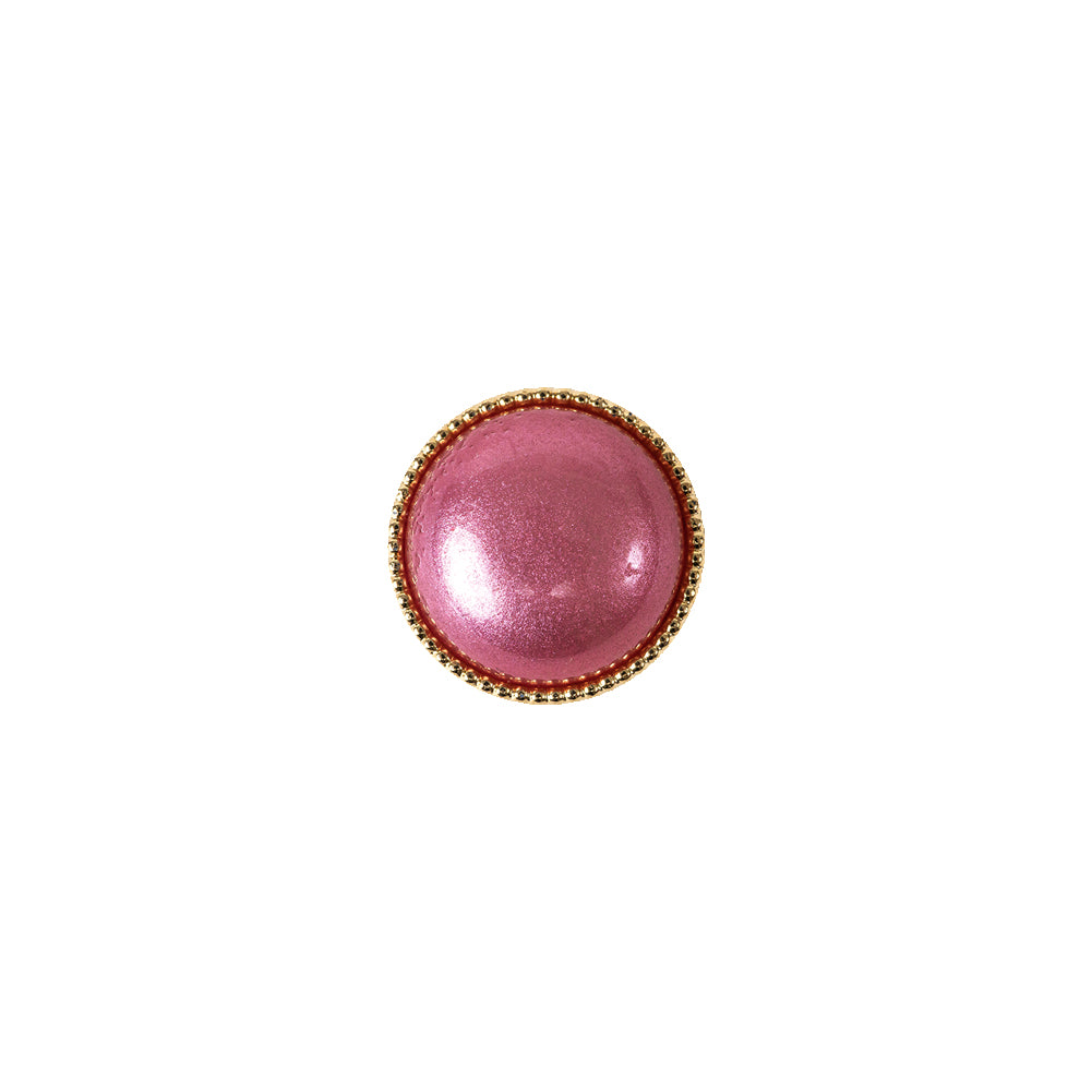 Italian Pink/Gold Shank Back Button - 18L/11.5mm - Joann Fabrics