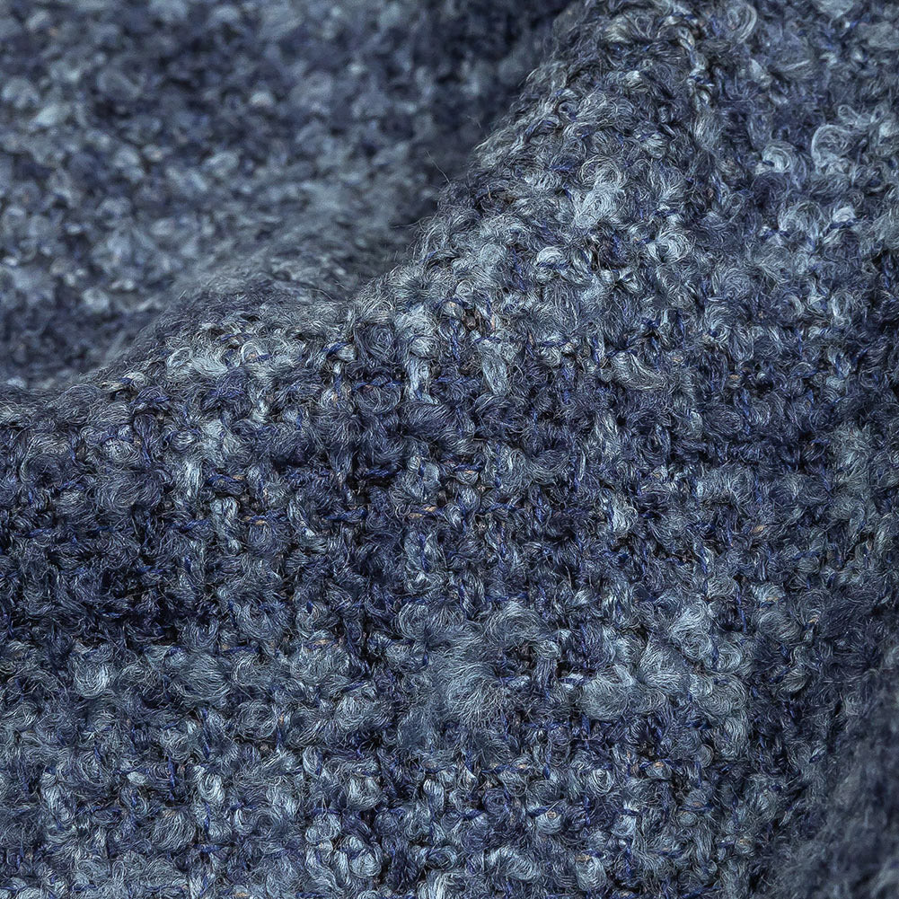 Indigo Tweedy Acrylic and Cotton Boucle - Joann Fabrics