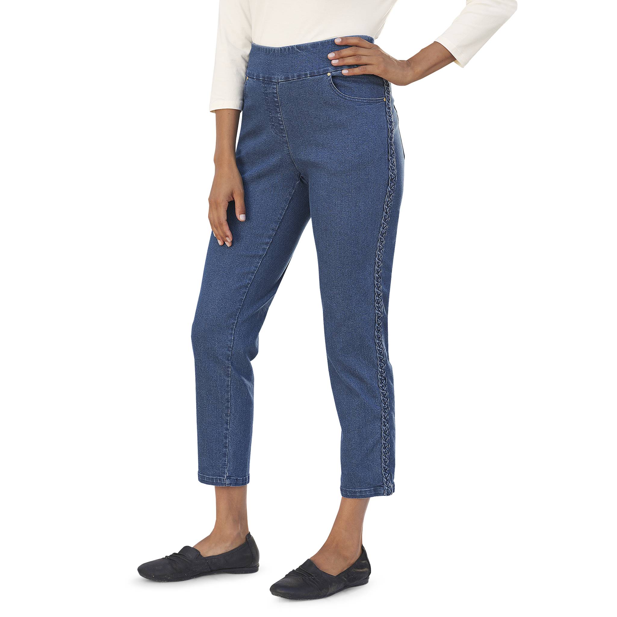 Braided Trim Ankle Jean - Northstyle Catalog