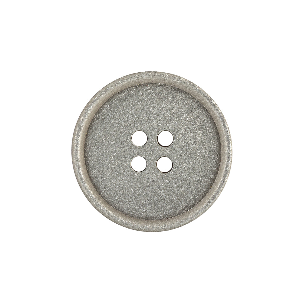 Italian Light Satin Gray Speckled Narrow Rim 4-Hole Button - 35L/22mm - Joann Fabrics