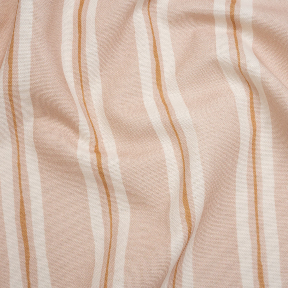Brushed Cotton and Linen Canvas Print - Plaster Painted Stripes - British Imported - Joann Fabrics