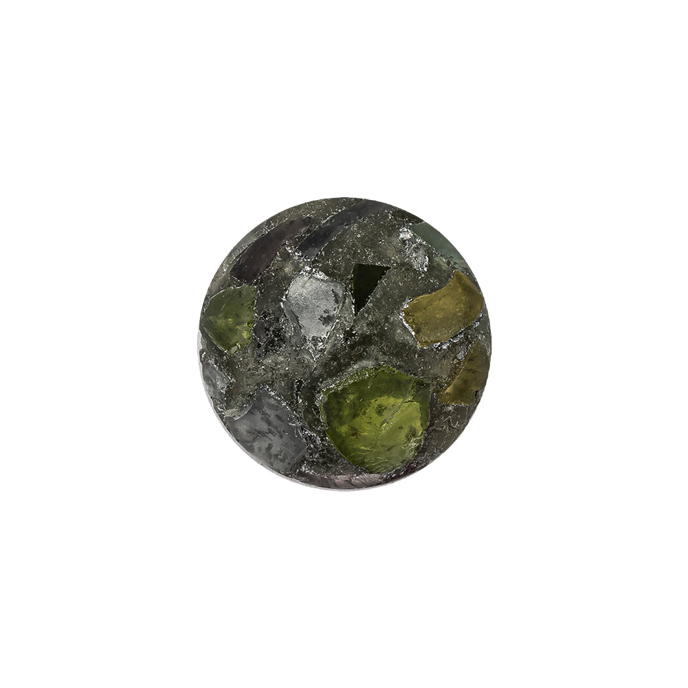 Gray and Green Mosiac Plastic Shank Back Button - 28L/18mm - Joann Fabrics