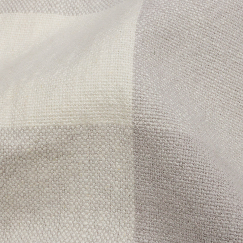 Fog and Cream Buffalo Check Linen and Cotton Woven - Joann Fabrics