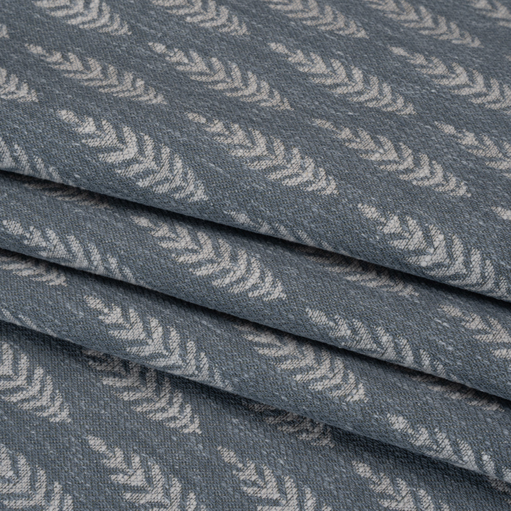 Recycled Polyester and Cotton Jacquard - Ink Lines of Leaves - British Imported - Joann Fabrics
