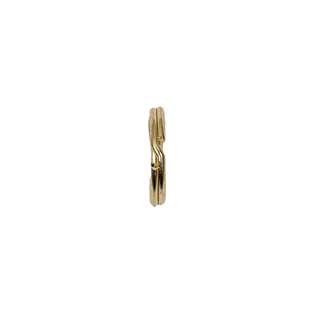 Gold Metal Split Keychain Ring - 0.5