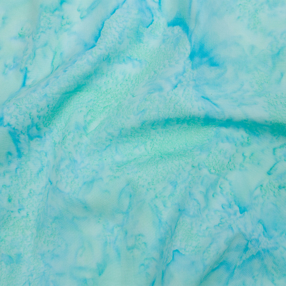 Island Batiks Foundation Basics Aqua Abstract Quilting Cotton - Joann Fabrics