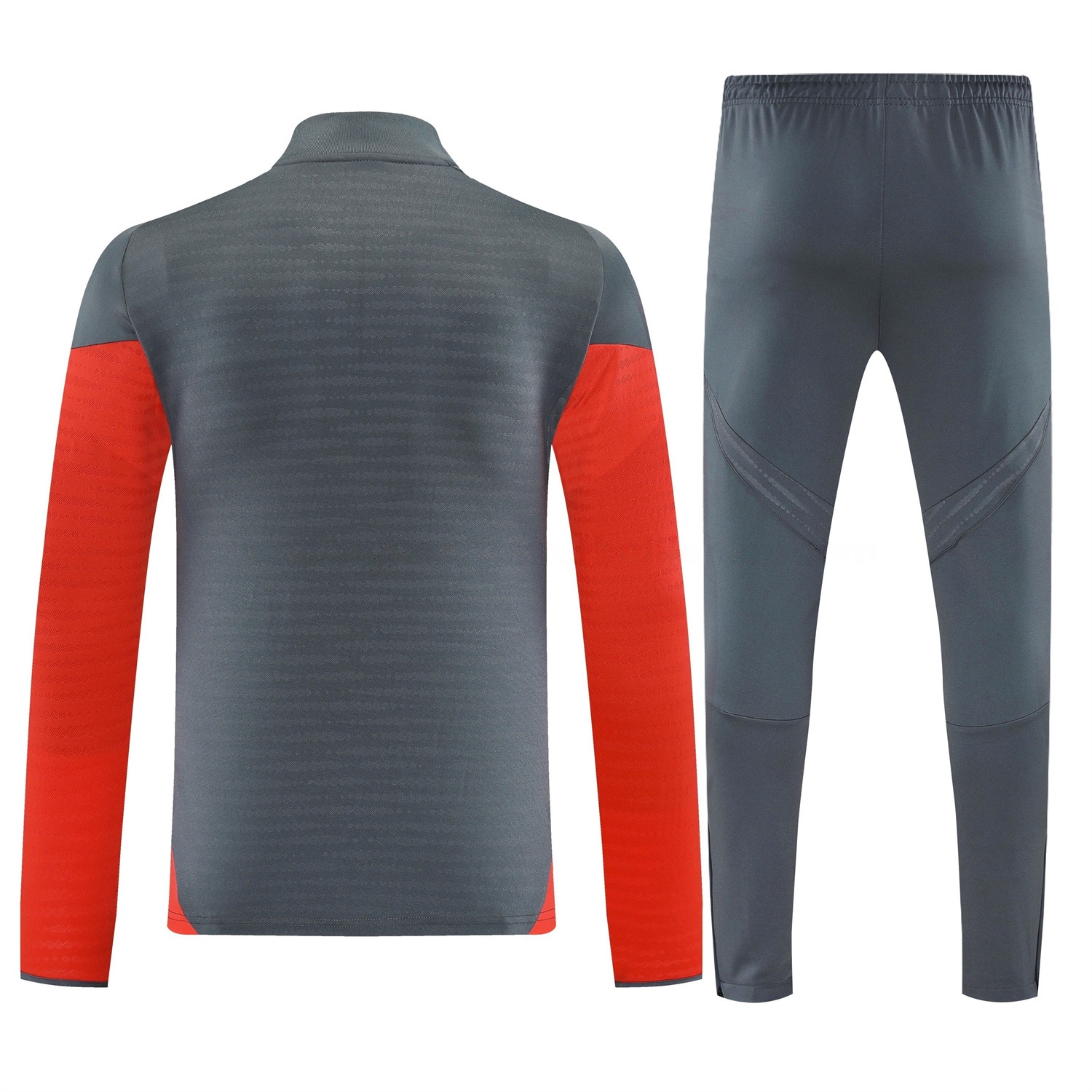 Bayern Munich 25-26 Long Sleeves Training Set - Dark Grey And Red Top & Pants - UnitedFutballJersey