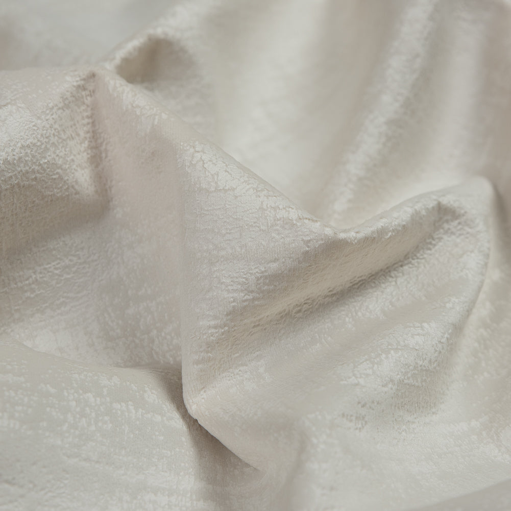 Embossed Textured Velvet - Ivory - British Imported - Joann Fabrics