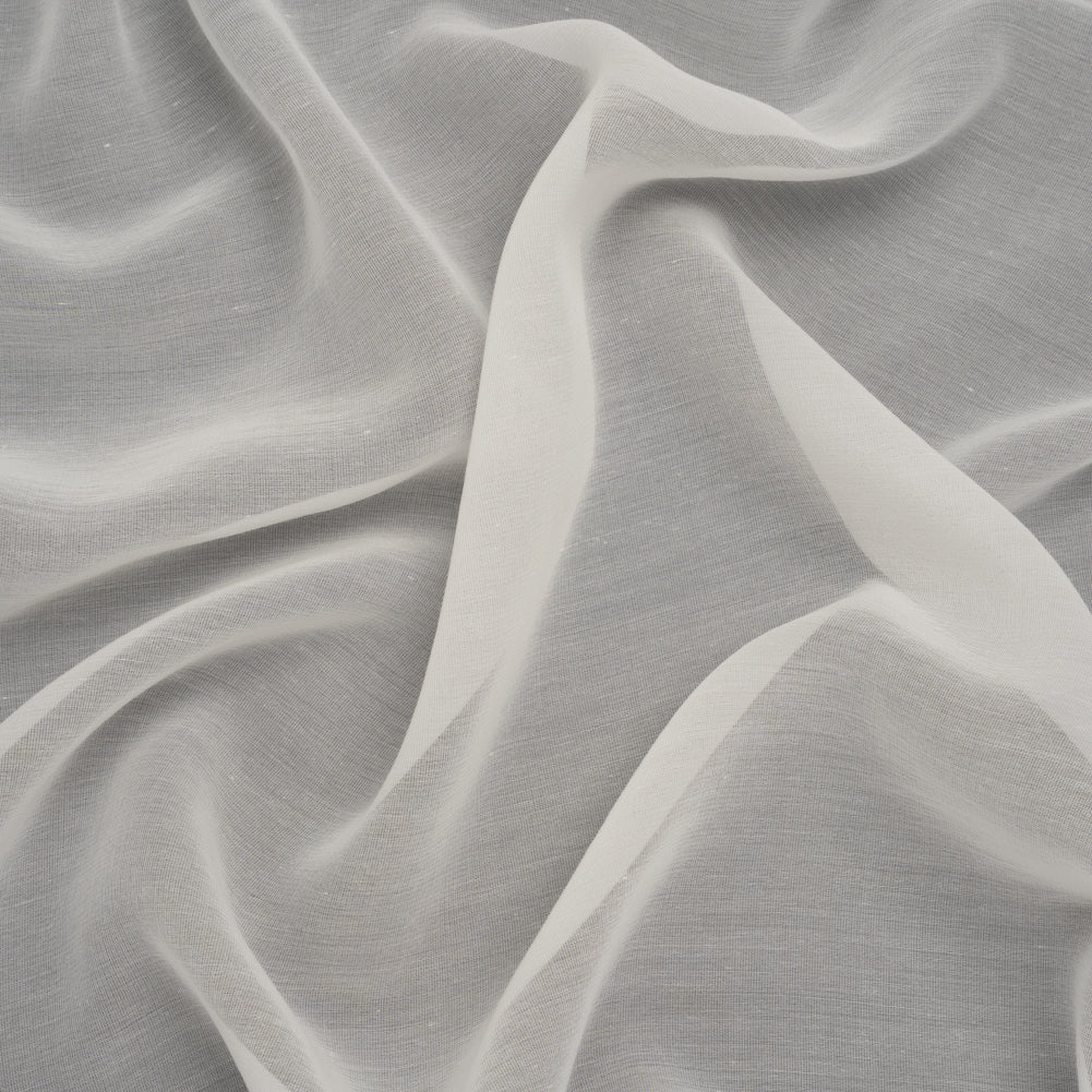 Cotton and Silk Voile - Pelican White - Famous Australian Designer Deadstock - Joann Fabrics