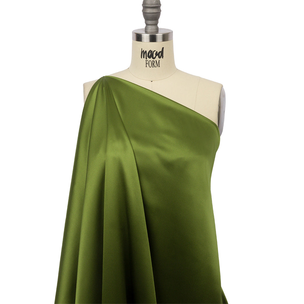 Stretch Silk Charmeuse - Pesto Green - Premium Collection - Joann Fabrics
