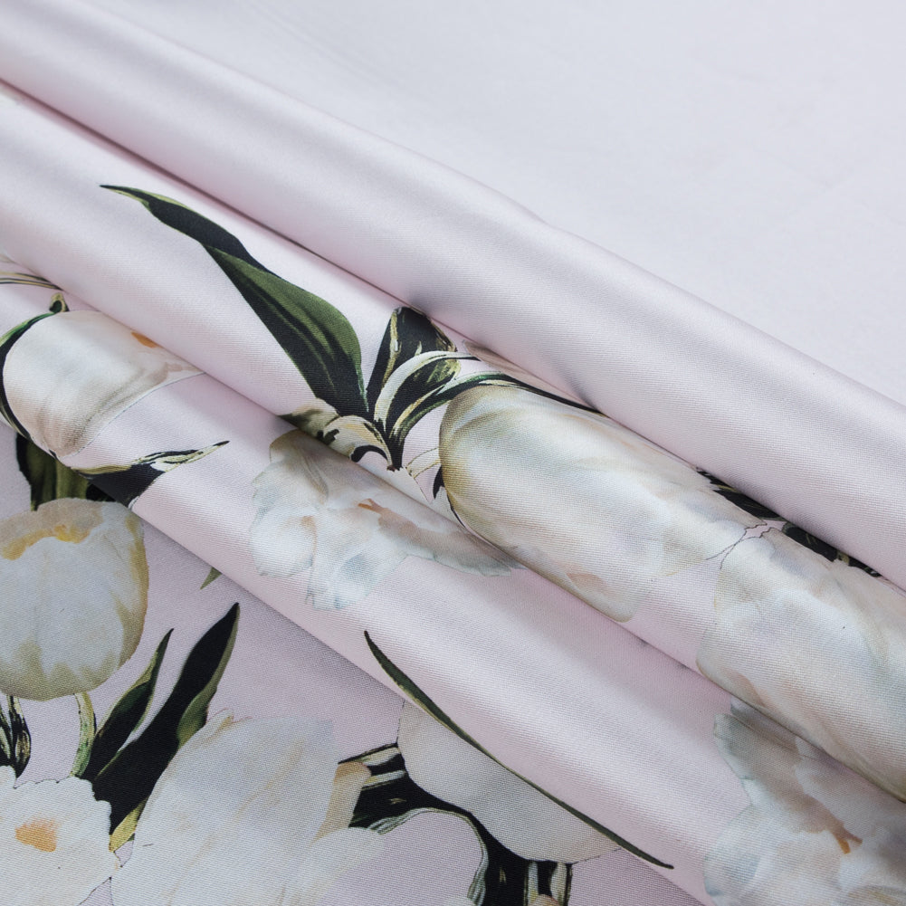 Rosewater and Whisper White Digitally Printed Flowers on a Premium Mikado/Twill - Joann Fabrics