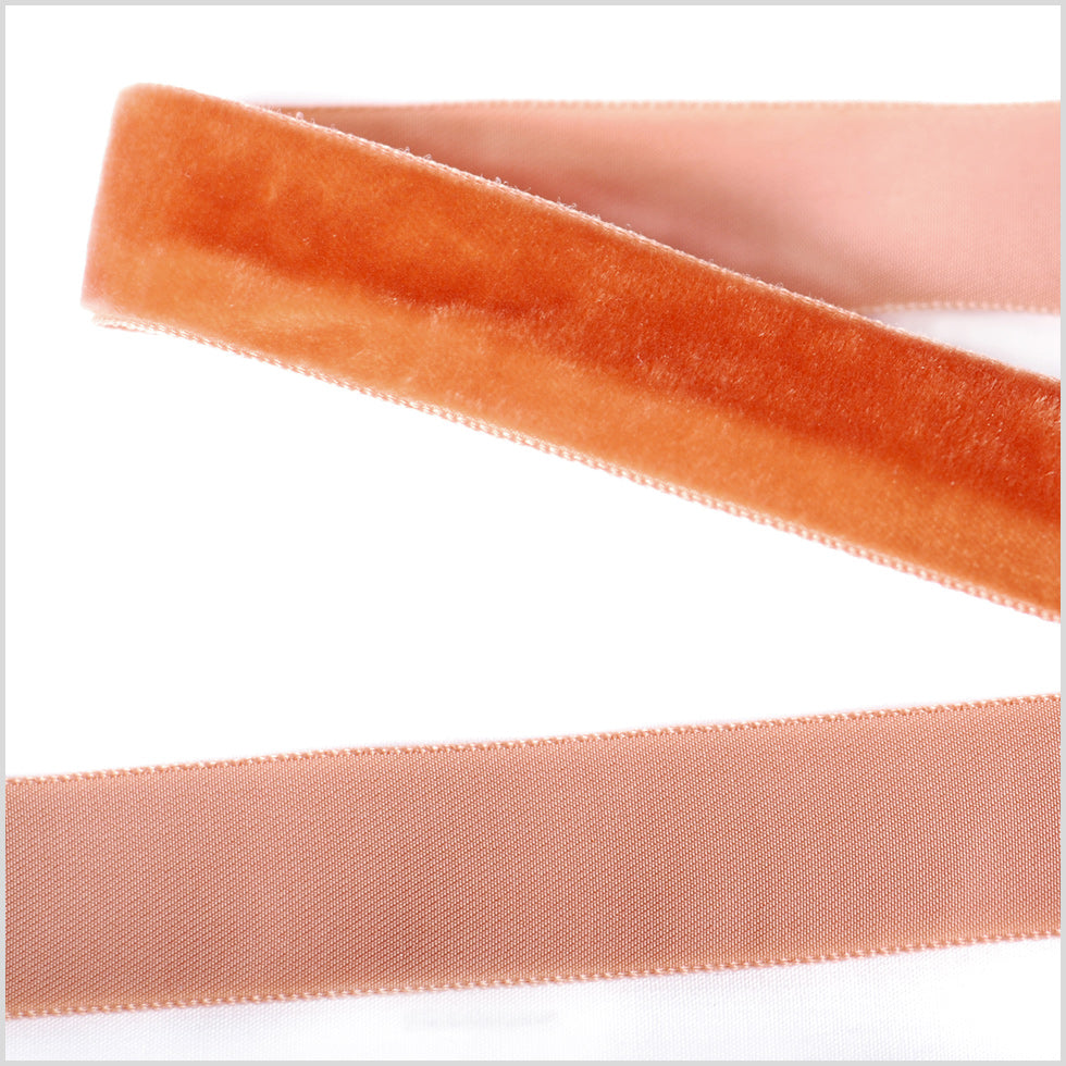 Single Faced Velvet Ribbon Made in Italy - 7/8