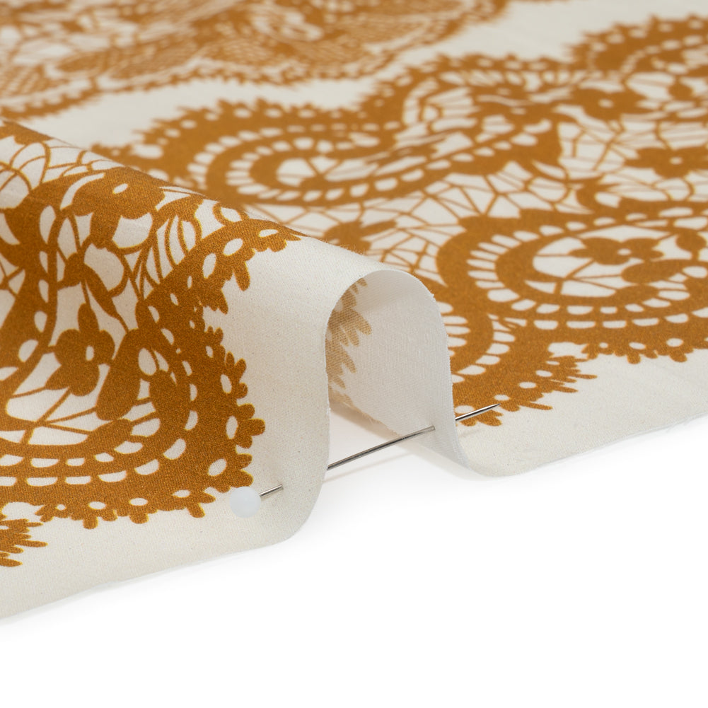 Mood Exclusive Ochre Two Sugar Cubes Cotton Poplin - Joann Fabrics