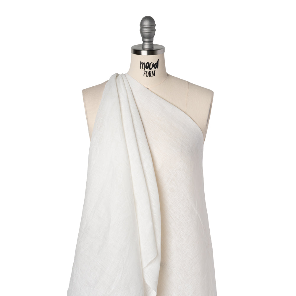 Crisp Linen Woven Made in Italy - White - Joann Fabrics