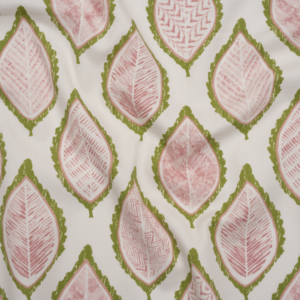 Cotton Canvas Print - Pear Textured Leaves - British Imported - Joann Fabrics
